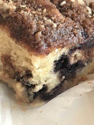Blueberry gf coffee cake  at Pingala Cafe in Burlington