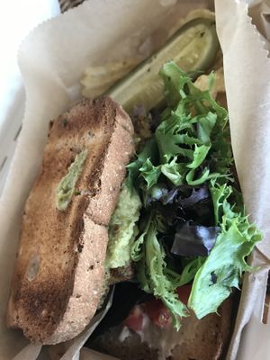 Cali club on gf bread at Pingala Cafe in Burlington