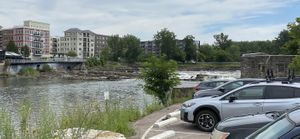 River front view at Pingala Cafe in Burlington