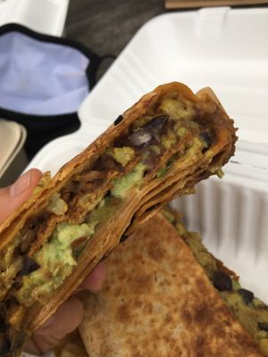 Crunch wrap at Pingala Cafe in Burlington