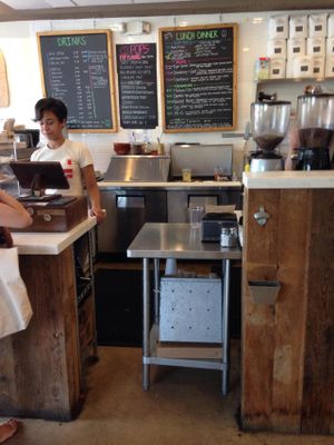 Menu marks vegan stuff!! at Pleasant Pops in Washington