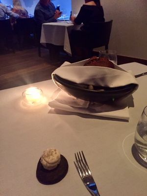 Bread and vegan butter  at Urbane Restaurant in Brisbane