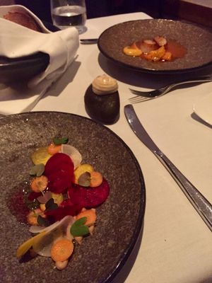 Root vegetables  at Urbane Restaurant in Brisbane