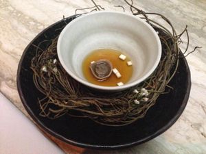 Mushroom ravioli at Urbane Restaurant in Brisbane