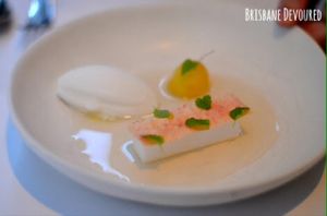 Apple dessert  at Urbane Restaurant in Brisbane