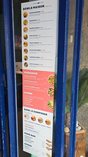 Part of menu at Island Poké Rennes - Poké Bowls in Rennes