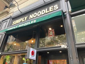Front at Simply Noodles in New York City