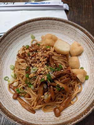 dan dan noodles with extra tofu puffs (~$16+$2) at Simply Noodles in New York City