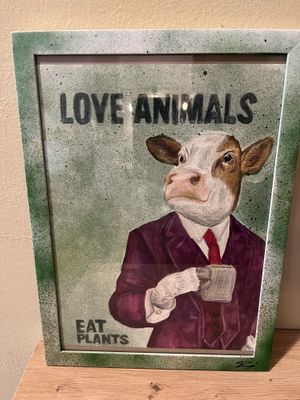 Original artwork   at Café Vegardie in Berlin