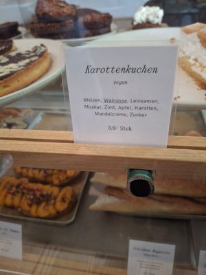 Vegan Carrot Cake (Sold Out that day) at Neumanns Café in Berlin