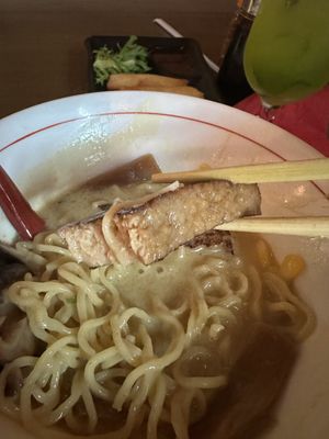 Curry ramen - creamy , coconut milk based broth… so good...  at House of Umami Ramen in Jackson