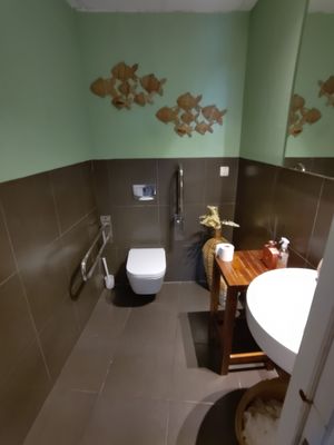 Very nice bathroom at Maona (Nomi) in Mallorca