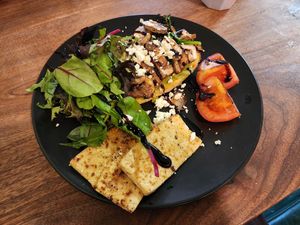 Mushroom toast at The Dingo Cafe in Lithgow