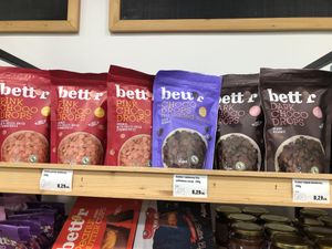 Chocolate drops  at Zelen Bio in Sofia