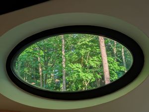 Love the oval windows at HOTEL BENT Restaurant in Oisterwijk