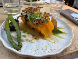 Pompoen lasagne at HOTEL BENT Restaurant in Oisterwijk