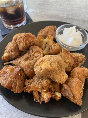 Cauliflower wings  at La Veranda in Lefkimmi