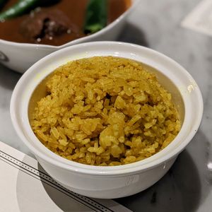 Vegan Nasi Kuning Rice at Violet Oon Singapore at Dempsey in Central Singapore