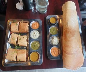 Vegan Gobi manchurian & masala dosa at Crispy Dosa in Cardiff