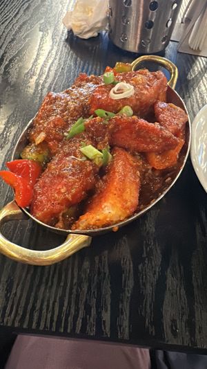 Chilli idly: incredible dish! Spicy, crispy, chewy, delicious.  at Crispy Dosa in Cardiff