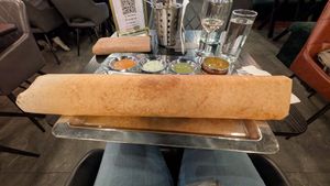 Giant dosa (standard size for this place) at Crispy Dosa in Cardiff