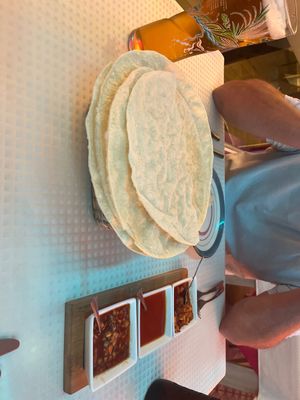Popadoms  at Cafe India in Benidorm