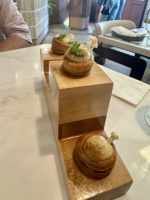 Parsnip truffle vol-au-vent  at Reverie Restaurant and Cocktail Bar in Brooklyn