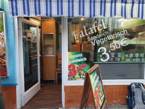Falafelsandwich vegan at Falafel Issa in Rosenheim