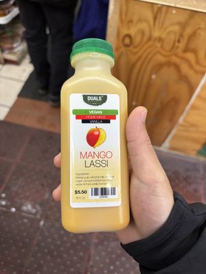 vegan mango lassi  at Duals Natural in New York City