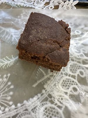 Not a brownie, more of a zucchini bread or similar, but good!   at Mokocho Cuisine in Castries City