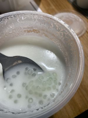 Tapioca puddingg  at Les Bons Enfants Végétariens  in Saint-pierre