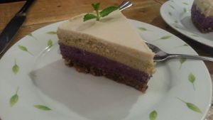 raw sweet potato cake at Light Radiant Food in Hong Kong Island