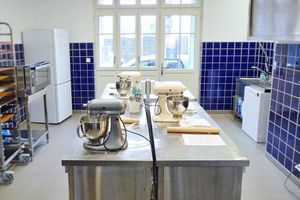 Before baking class at Lola Pâtisserie in Reze