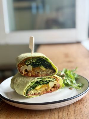 Vegan Brekky Wrap  at Morning Glory Cafe in Coogee