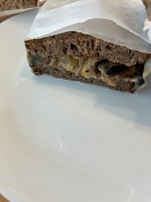 Mushroom sandwich at Gleam & Sip  in Toronto