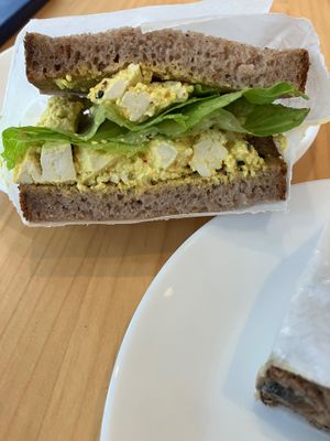 Tofu egg salad sandwich  at Gleam & Sip  in Toronto