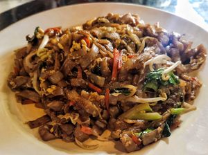 Fried kuey teow at Old House Vegetarian - 老屋素食 in Miri