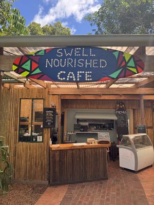 Swell Nourished Cafe entrance   at Swell Nourished Cafe  in Crescent Head