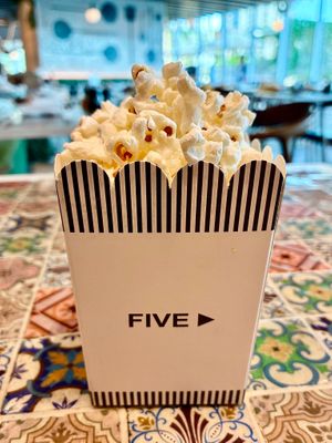 Popcorn! at Trattoria by Cinque - Five in Dubai