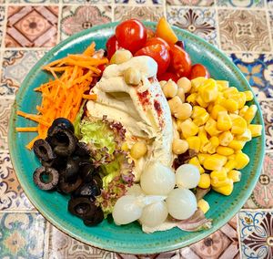 Hummus bowl at Trattoria by Cinque - Five in Dubai