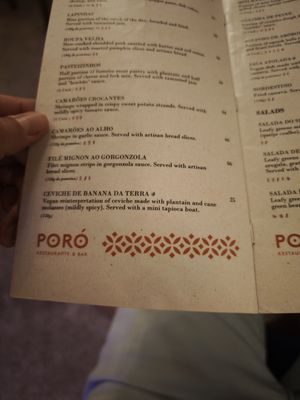 Starters at Poró Restaurante & Bar in Salvador