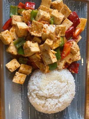 Reis-Tofu-Gericht at Yipek Yoli in Stuttgart