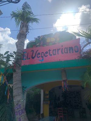 Restaurant front  at Vegetariano Mar y Tierra in Tulum