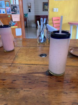 Vegan milkshakes  at Vegetariano Mar y Tierra in Tulum