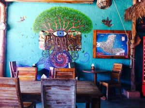 Inside of El Vegetariano at Vegetariano Mar y Tierra in Tulum