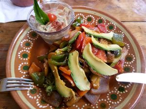 Shamde at Vegetariano Mar y Tierra in Tulum