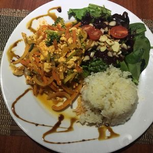 Cajun tofu  at Ocean Park Cafe in San Juan