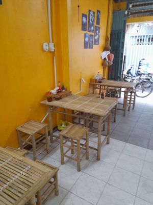 Retro looking restaurant at Tuệ Đăng Quang Vegan Restaurant in Ho Chi Minh City