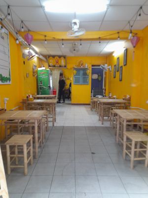 Inside at Tuệ Đăng Quang Vegan Restaurant in Ho Chi Minh City