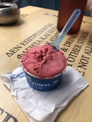 Sour cherry sorbet  at Ice Queen Gelato in Athens